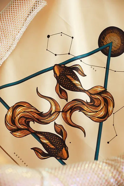 Silk Scarf Pisces